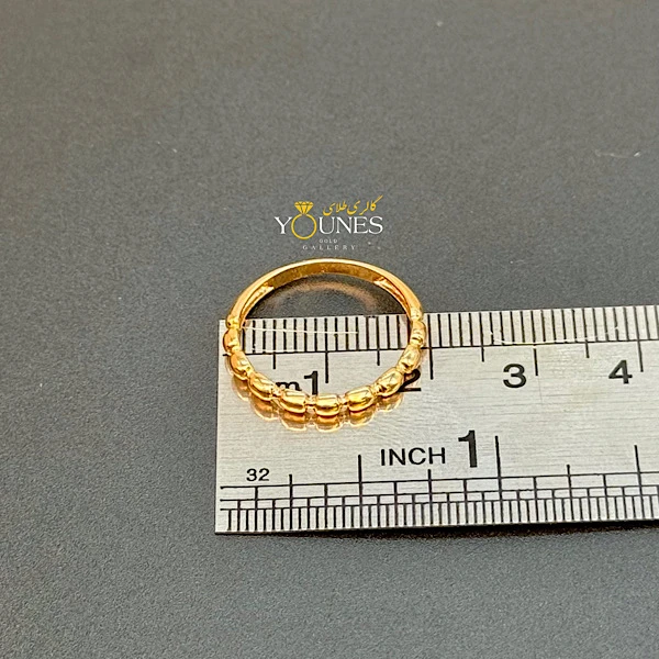 انگشتر مینیمال گوی ریز طلا